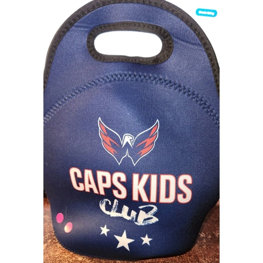 NHL Washington Capitals  lunch bag Caps Kids Club W/bonus club items